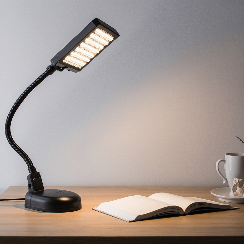 KEEN Slimflex LED Table Lamp: Bright, Flexible, Eye-Care Desk Light