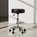 Mayakoba UMI Adjustable Rolling Pedicure Stool for Salon Technicians